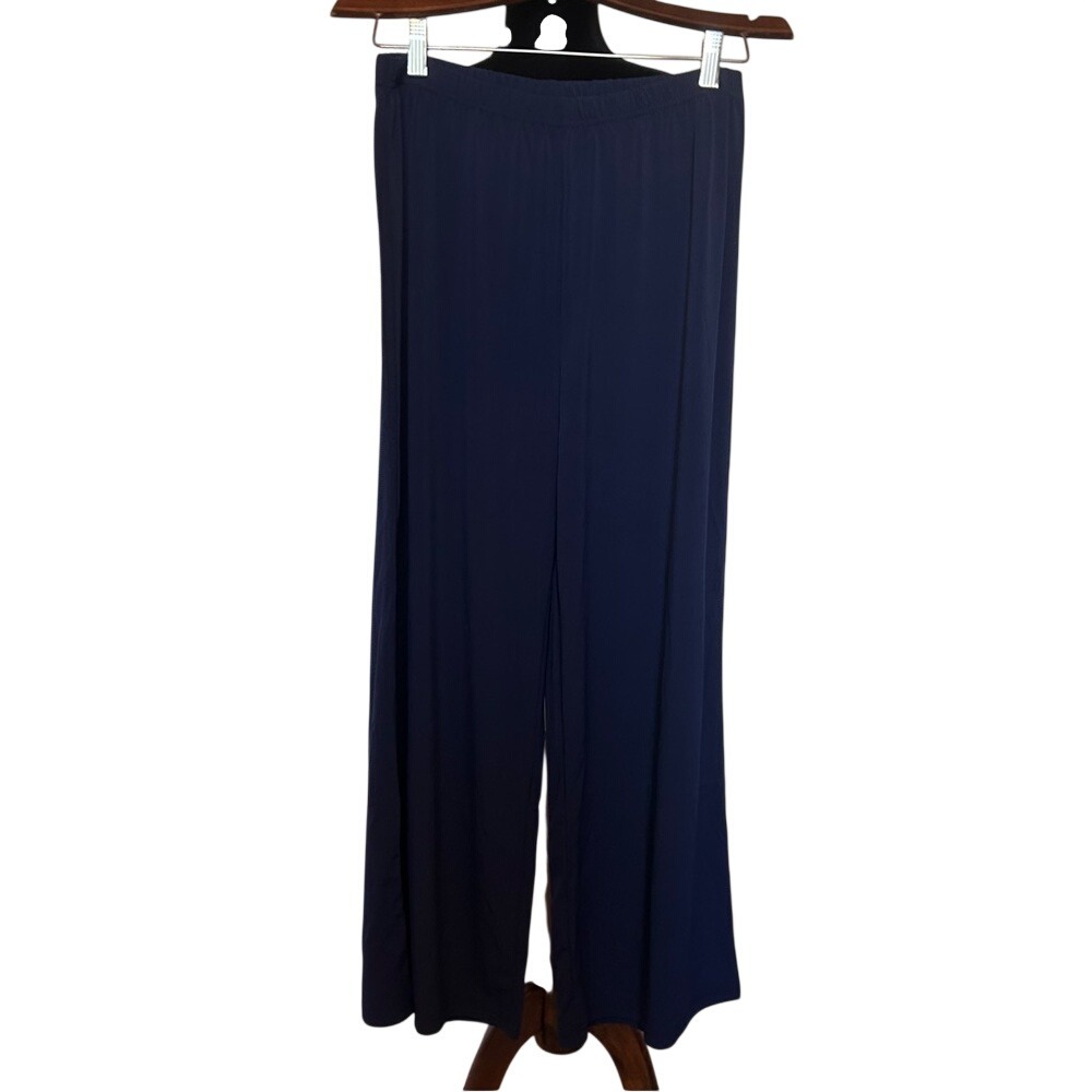 NWT Bob Mackie Charcoal Gray  Wide-Leg Pants Size Medium Petite‎